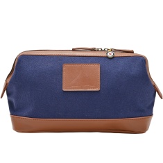 RAF Canvas & Faux Leather Washbag Vulcan