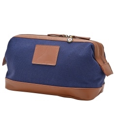 RAF Canvas & Faux Leather Washbag Vulcan