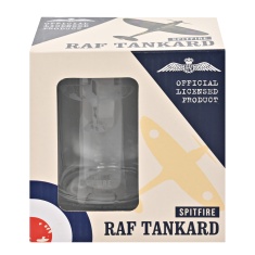 RAF Etched Glass Tankard Spitfire