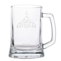 RAF Etched Glass Tankard Vulcan