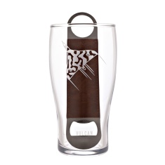 RAF Etched Pint Glass & Bottle Opener Set Vulcan