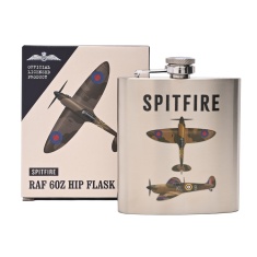 RAF 6oz Hip Flask Spitfire