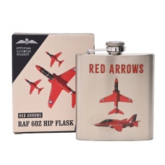 RAF 6oz Hip Flask Red Arrows