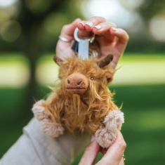 Wrendale Highland Cow Plush Keyring