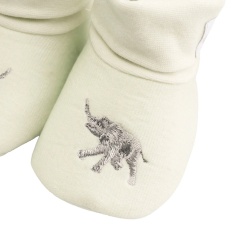Wrendale 'Little Savannah' Elephant Embroidered Baby Booties