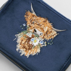Wrendale Highland Cow Accessory Case Daisy Coo