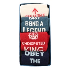 Civil Defence Men's Socks 4pc Gift Set