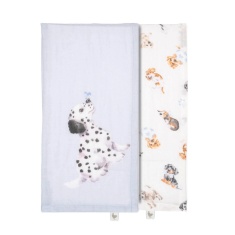 Wrendale 'Little Paws' Dog Muslin Gift Set