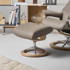Stressless Philip Footstool With Signature Base Stressless Philip Footstool With Signature Base