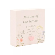Love Story Wildflower Mother Of The Groom Mini Plaque