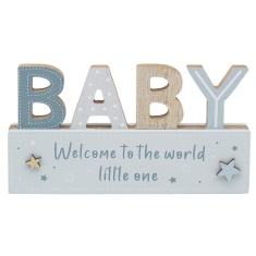 Leonardo Little Angels Stand Plaque Blue