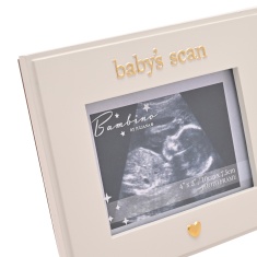 Bambino Baby Scan Resin Photo Frame - Little Heart 4 X 3