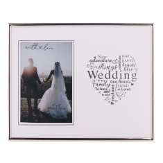 With Love Silver Heart Frame 4 X 6 - Wedding