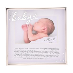With Love Silver Word Frame 6 X 4 - Baby
