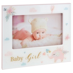 Shudehill Elephant Baby Girl Frame 4X6
