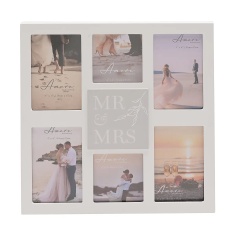 Amore Multi Aperture Photo Frame - Mr & Mrs Amore Multi Aperture Photo Frame - Mr & Mrs