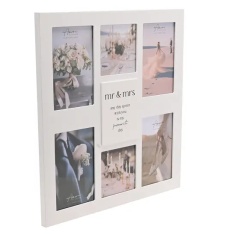 Amore Multi Aperture Photo Frame - Mr & Mrs