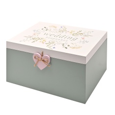 Love Story Wildflower Wedding Keepsake Box