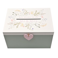 Love Story Wildflower Wedding Card Box