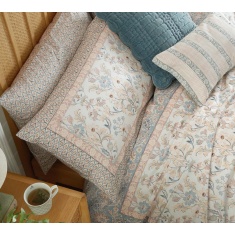Laura Ashley Semington Pillowcase Pair - Dusty Pink