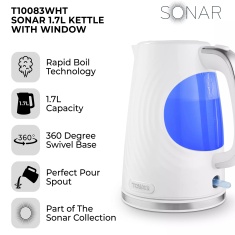 Tower T10083WHT Sonar 1.7L Kettle - White