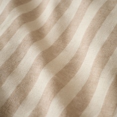 Pineapple Elephant Cotton Rich Woven Stripe Natural Duvet Set - Natural Pineapple Elephant Cotton Rich Woven Stripe Natural Duvet Set - Natural