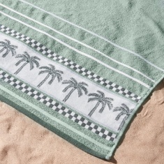 Catherine Lansfield Palm Trees XL Cotton Beach Towel