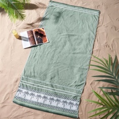 Catherine Lansfield Palm Trees XL Cotton Beach Towel