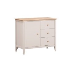 Caldecott Small Sideboard - Light Oak/Stone Grey