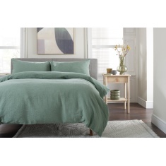 The Lyndon Company Tilly Texture Duvet Set - Green