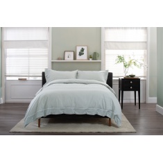 The Lyndon Company Southport Stripe Duvet Set - Green