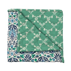 Morris & Co Little Chintz Bedspread - Blue