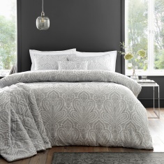 Portfolio Montpellier Duvet Set - Silver
