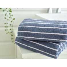 Deyongs Malmo Stripe Towel - Blue/White