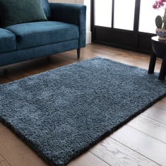 Asiatic Opulence Cosy Shaggy Rug - Petrol Asiatic Opulence Cosy Shaggy Rug - Petrol
