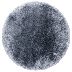 Asiatic Plush Luxury Shaggy 150cm Circle Rug - Airforce Blue