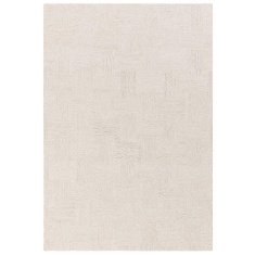 Asiatic Theodore Modern Hatch Rug - White & Sand