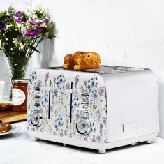 Laura Ashley VQSBT583LAWMUK 4 Slice Toaster - Wild Meadow