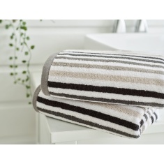 Deyongs Bliss Linear Stripe Towel - Chrome