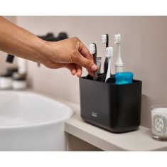 Joseph Joseph EasyStore Large Toothbrush Caddy - Matt Black