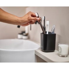 Joseph Joseph EasyStore Toothbrush Caddy - Matt Black