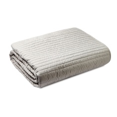 Bianca Quilted Lines Bedspread - Silver