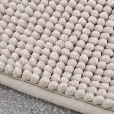 Catherine Lansfield Bobble Bath Mat 50x80cm - Natural