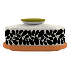 Orla Kiely Sycamore Stripe Butter Dish - Orange