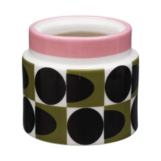 Orla Kiely Spot Square Oval Storage Jar - Pink