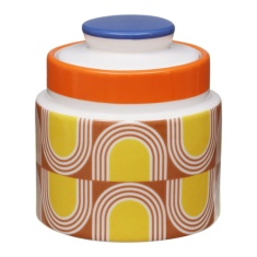 Orla Kiely Aura Storage Jar - Orange