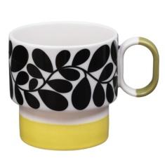 Orla Kiely Sycamore Stripe Mug - Yellow
