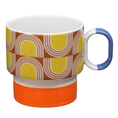 Orla Kiely Aura Mug - Orange