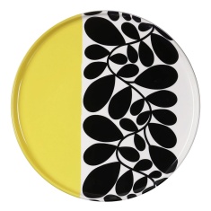 Orla Kiely Sycamore Stripe Round Platter - Yellow