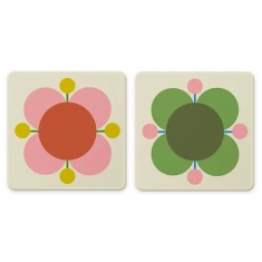 Orla Kiely Atomic Flower Coasters Set of 6